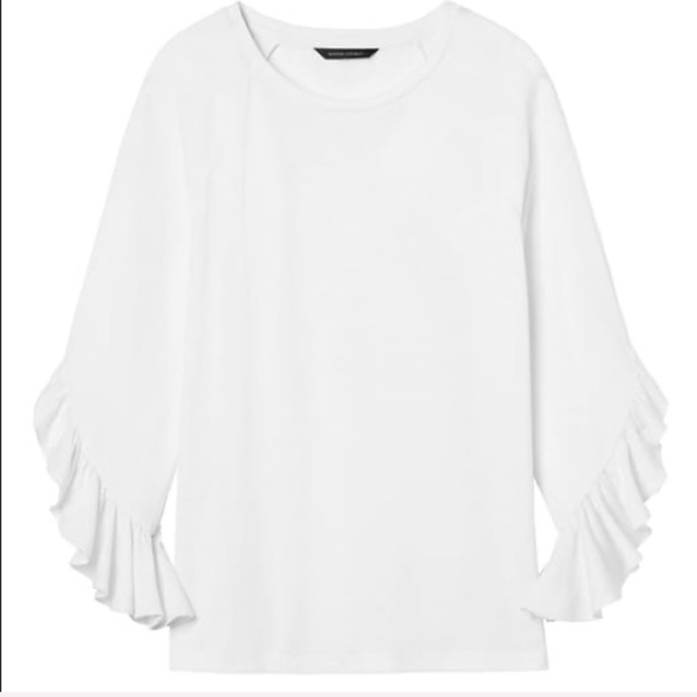 BANANA REPUBLIC Ruffle Sleeve Top